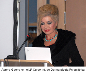 Aurora Guerra en el 2 Curso Int. de Dermatologa Psiquitrica