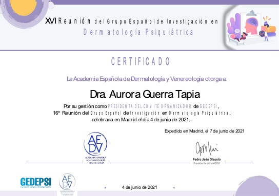 Certificado Aurora Guerra