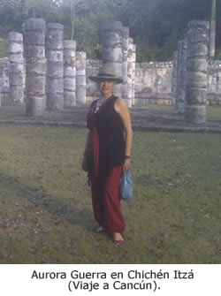 Aurora Guerra en Chichn Itz 