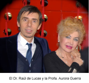 El Dr. Ral de Lucas y la Profa. Aurora Guerra