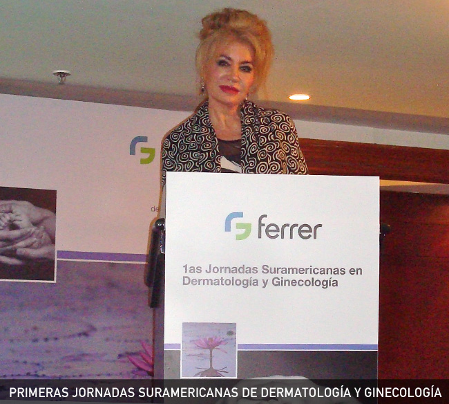 Aurora Guerra conferenciante de las Primeras Jornadas Suramericanas de Dermatologa y Ginecologa