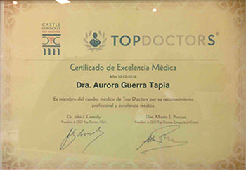 Certificado de Excelencia Mdica Top Doctors