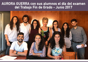 Aurora Guerra con sus alumnos Junio 2017